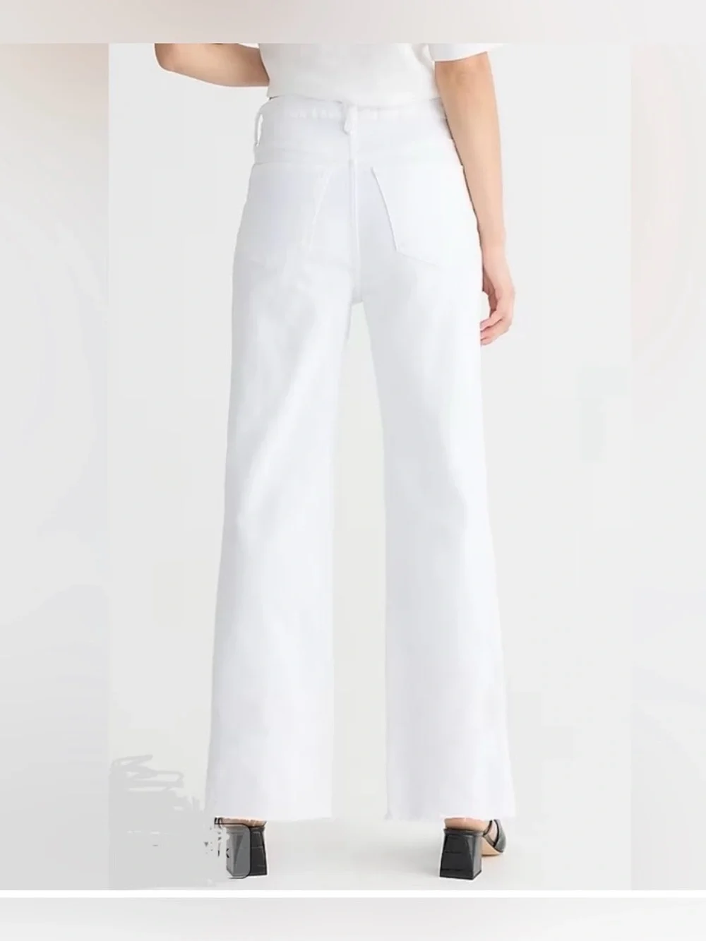 J. Crew Cream Ankle Jeans